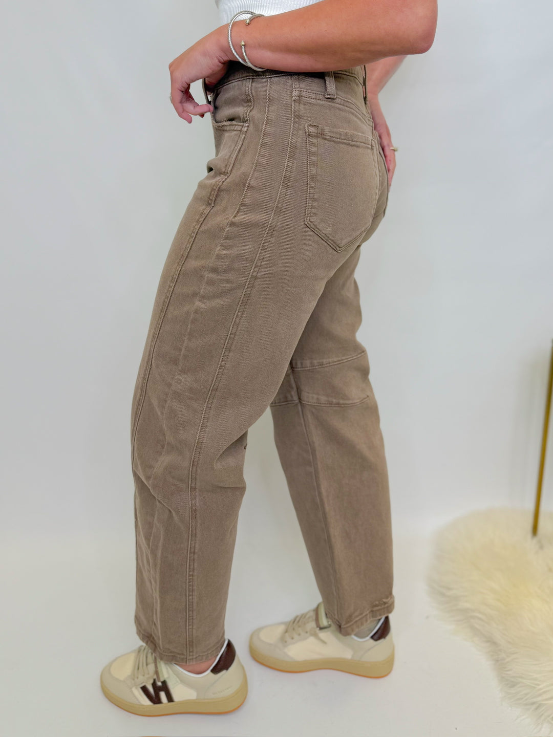 STONEWASH BARREL JEANS