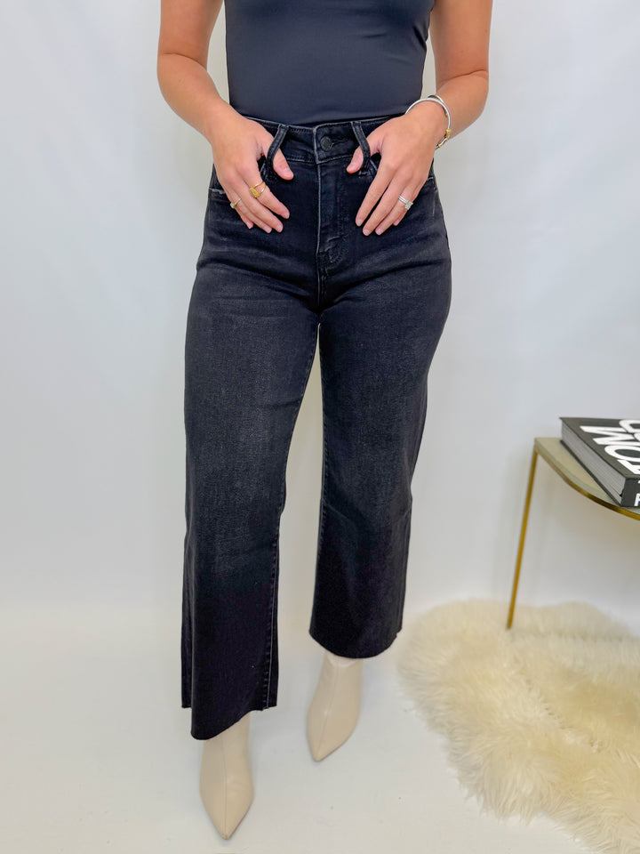 NIGHTFALL CROPPED WIDE LEG JEAN