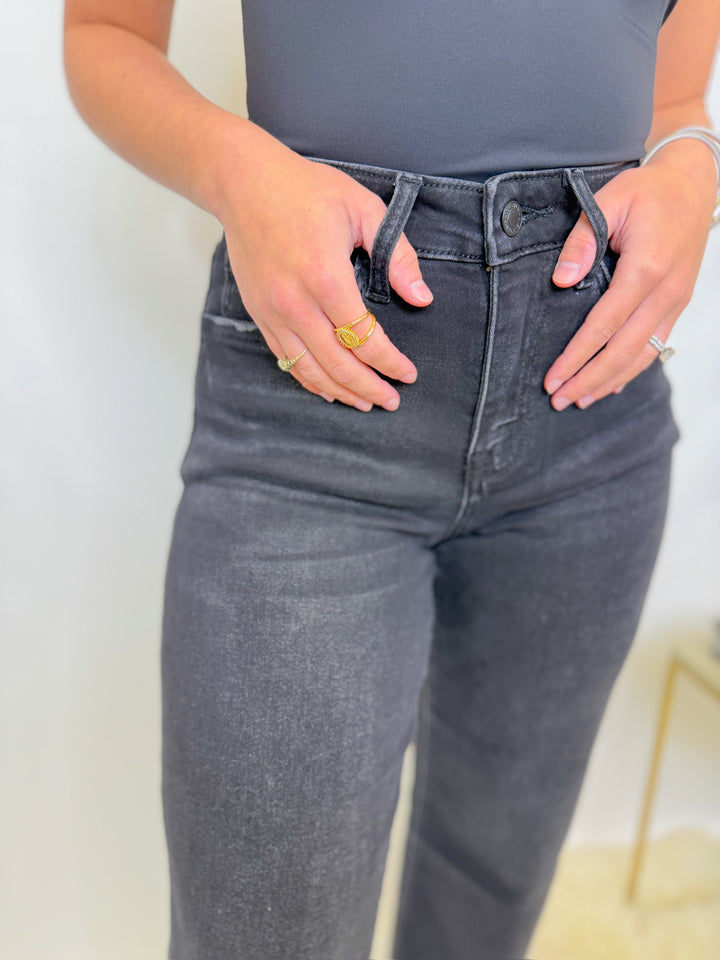 NIGHTFALL CROPPED WIDE LEG JEAN