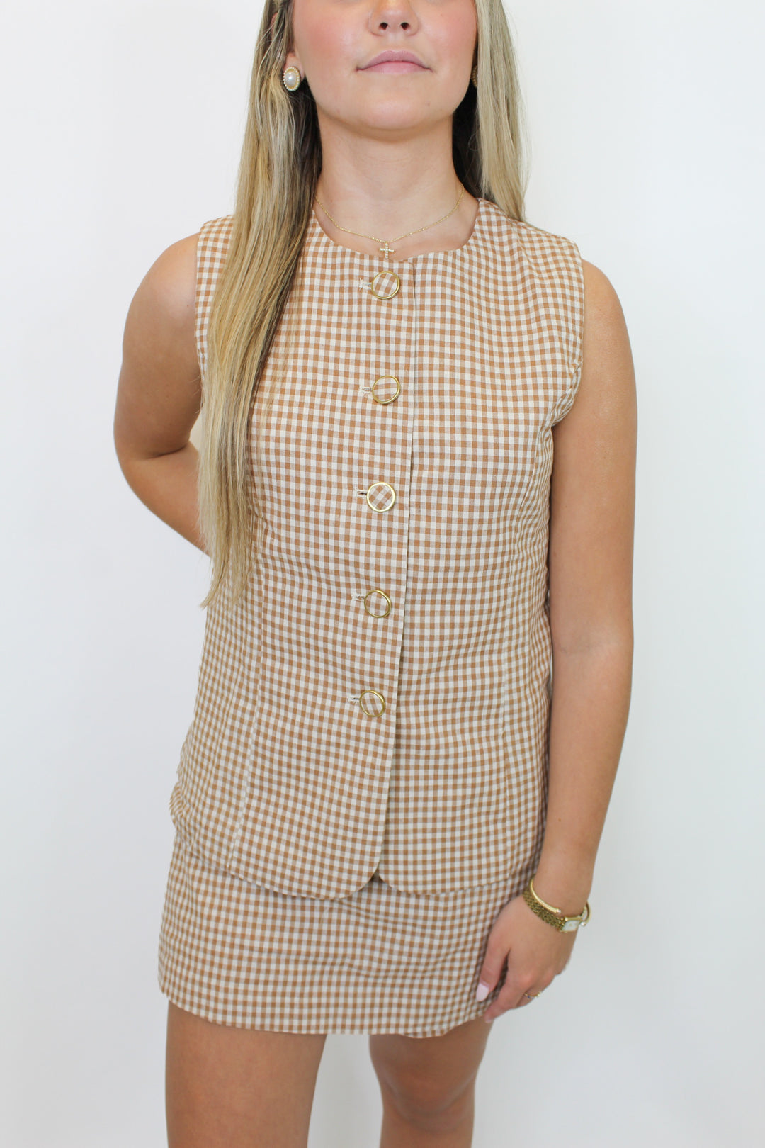 THE FRANKIE GINGHAM ROMPER