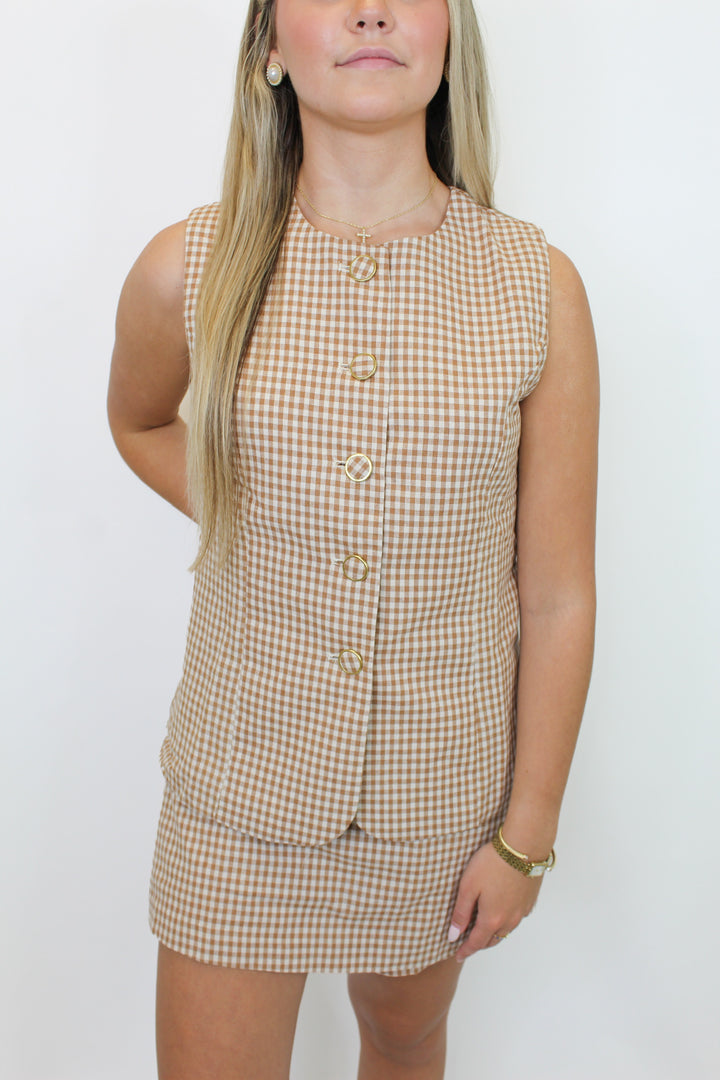 THE FRANKIE GINGHAM ROMPER