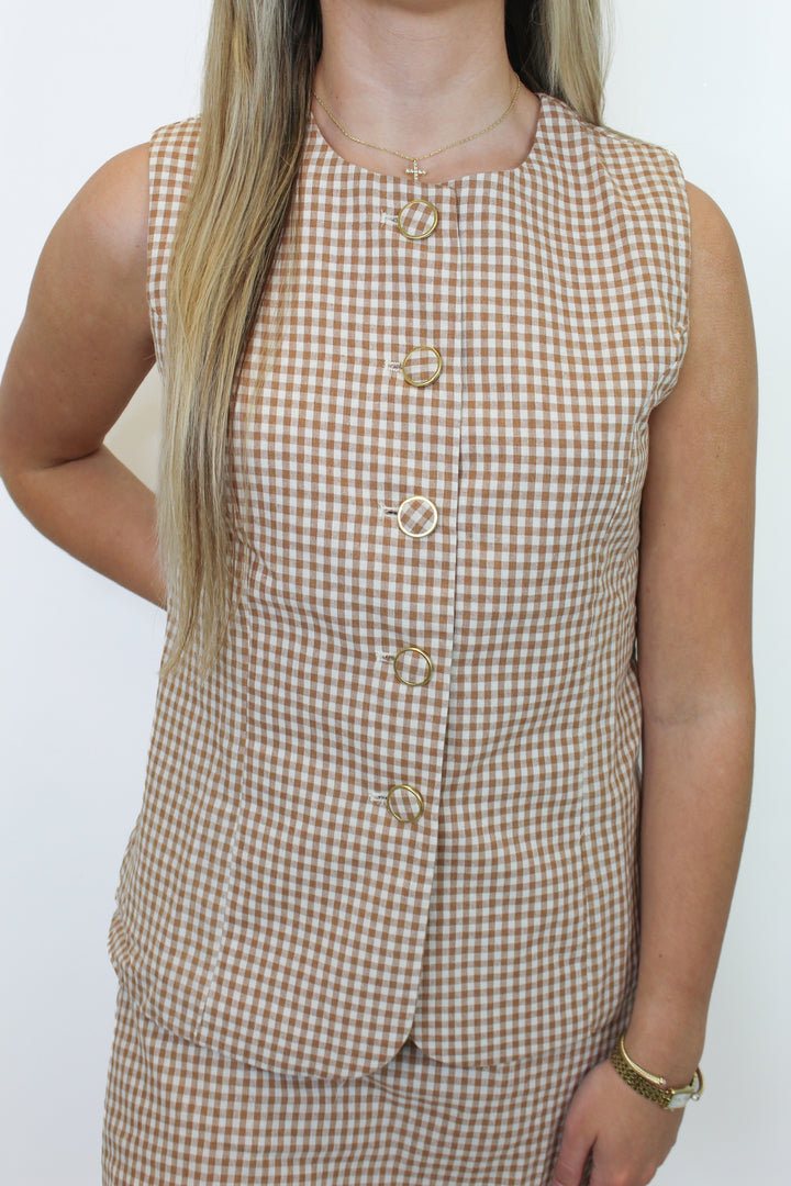 THE FRANKIE GINGHAM ROMPER