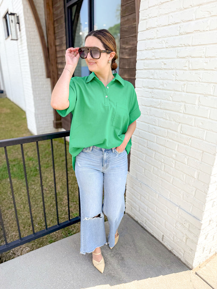 EASY LIVING LINEN TOP