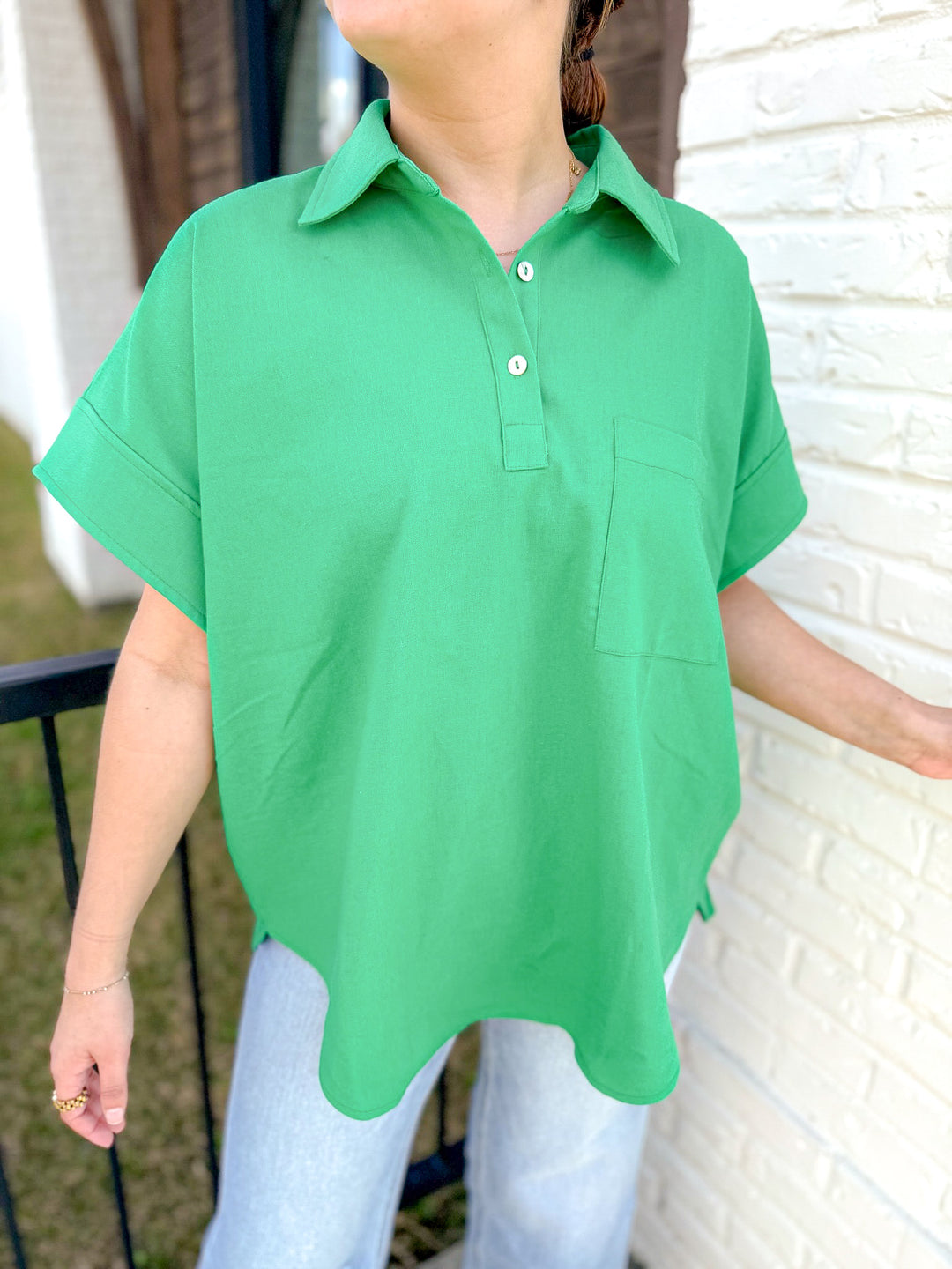 EASY LIVING LINEN TOP