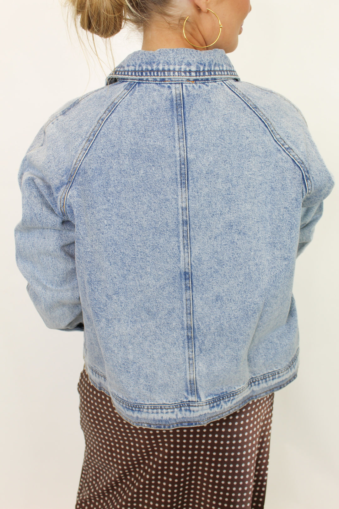 THE JEAN SCENE LIGHT WASH DENIM JACKET