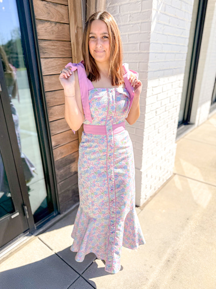 STORYLINE MIDI DRESS - PINK