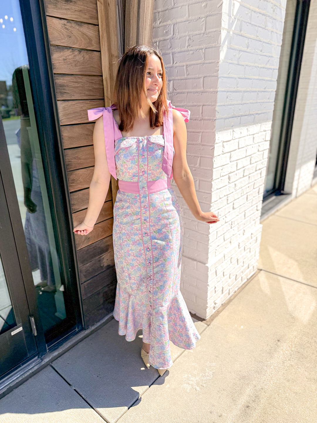 STORYLINE MIDI DRESS - PINK