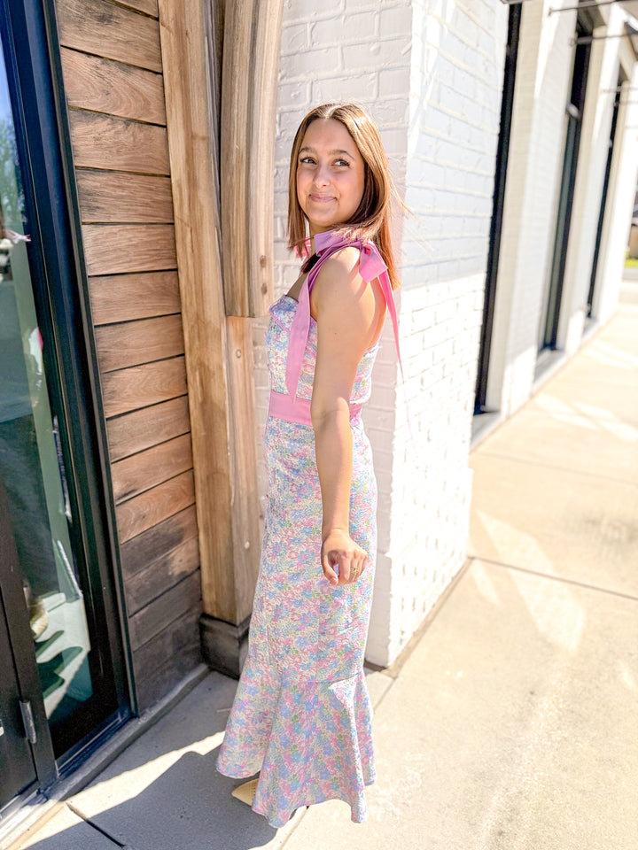 STORYLINE MIDI DRESS - PINK