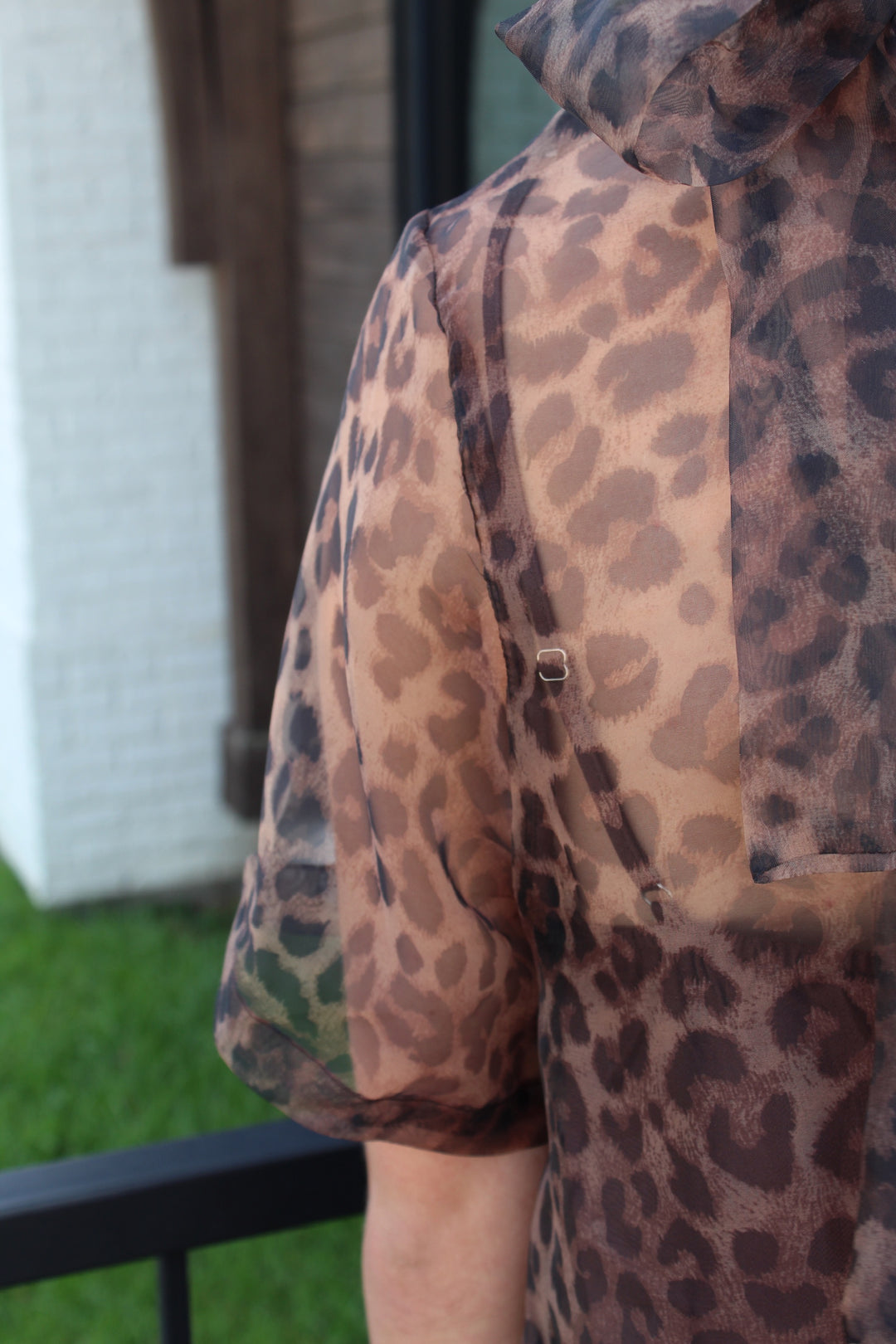 NORA LEOPARD MIDI DRESS
