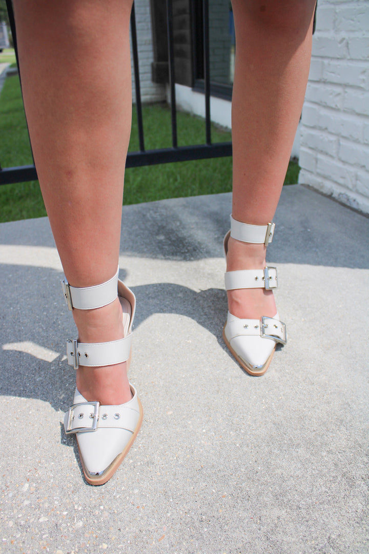 HENDRIX HEEL - BONE