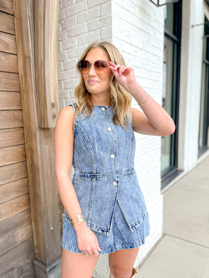 DENIM SOCIETY SET VEST