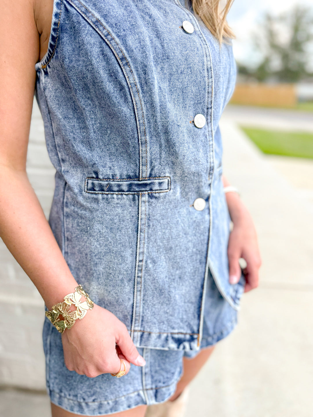 DENIM SOCIETY SET VEST