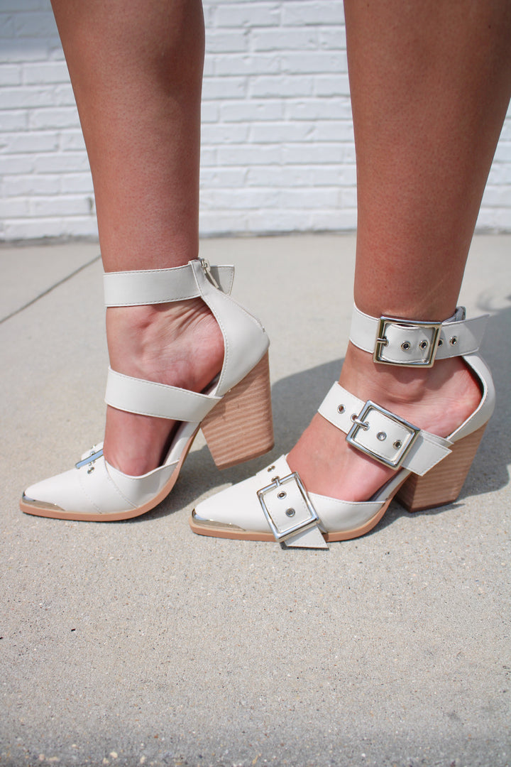 HENDRIX HEEL - BONE