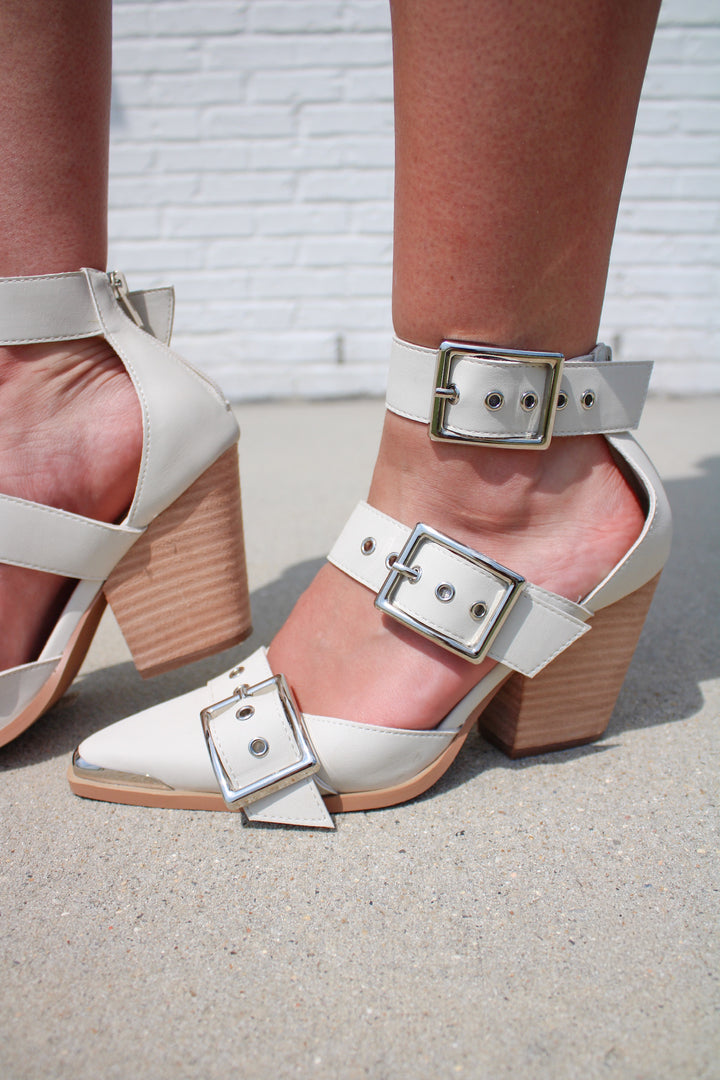 HENDRIX HEEL - BONE