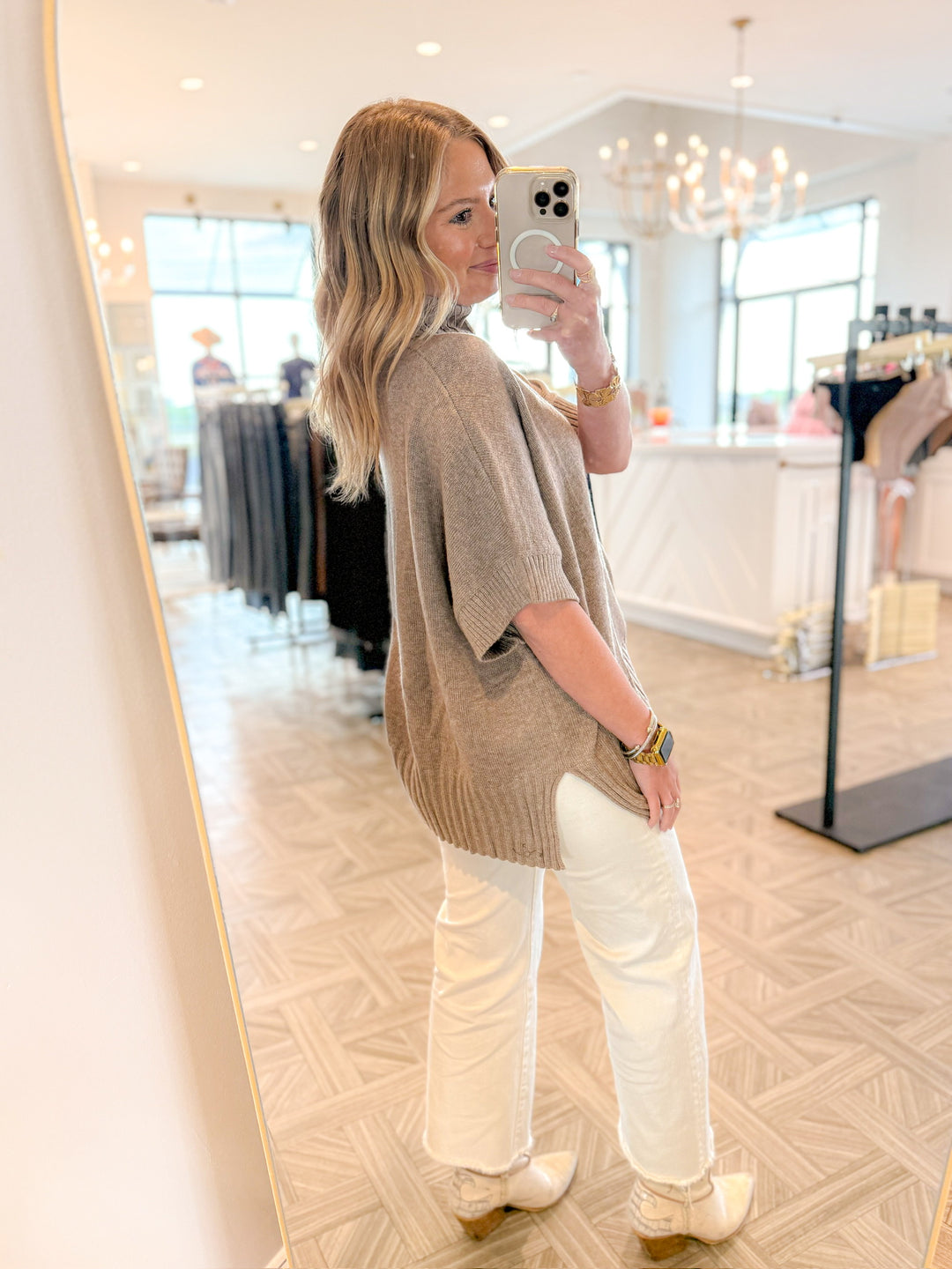 EVERYDAY EASE SHORT SLEEVE SWEATER