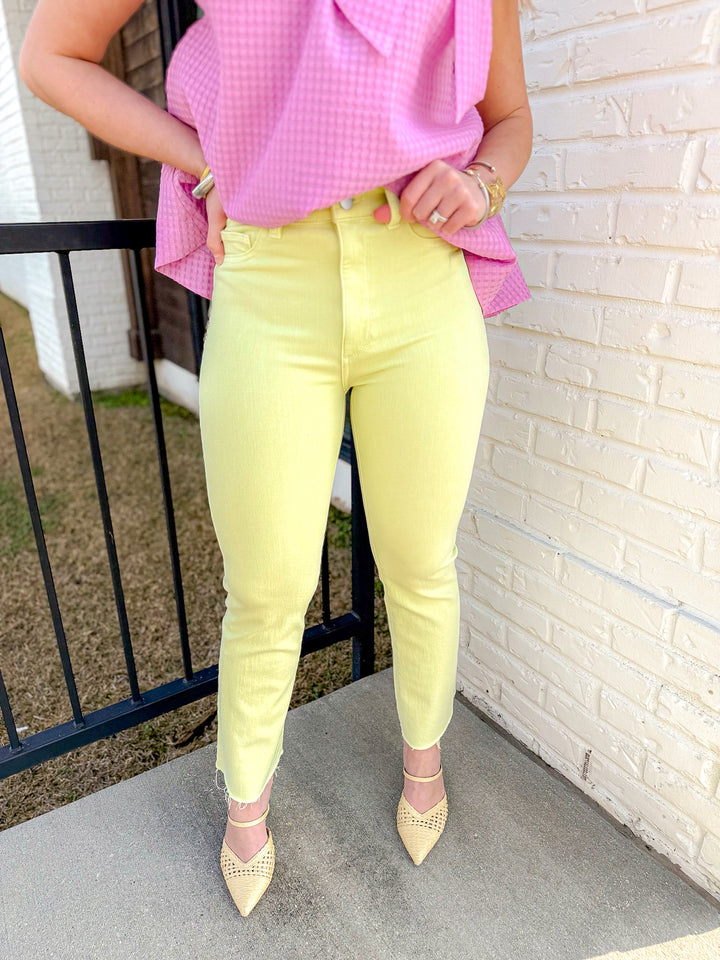 BRIDGET BOOT HIGH RISE - LIMEADE