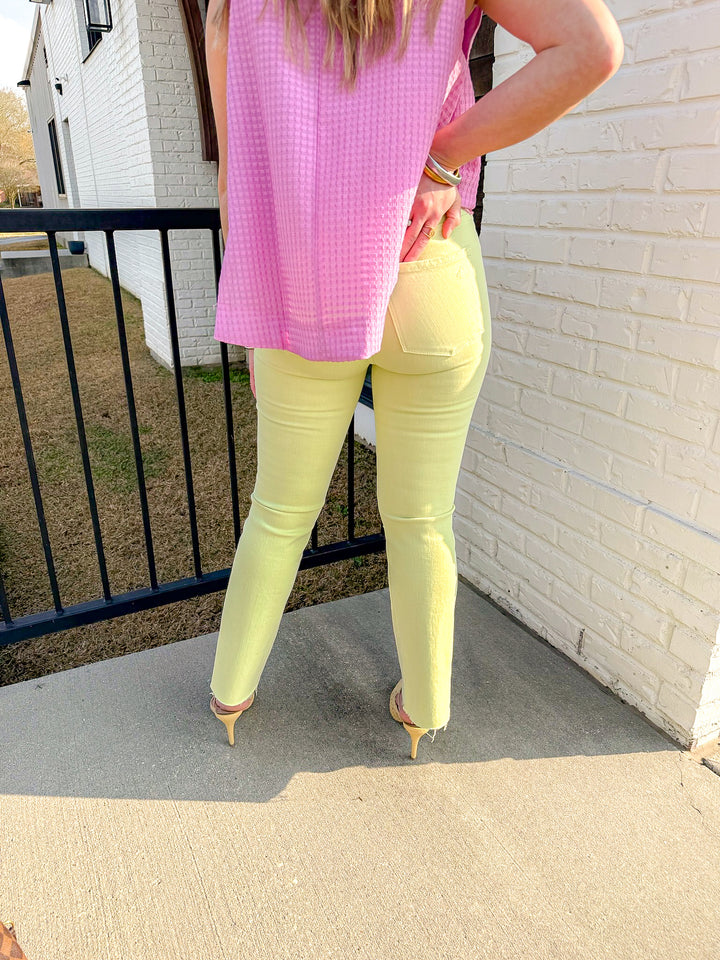 BRIDGET BOOT HIGH RISE - LIMEADE