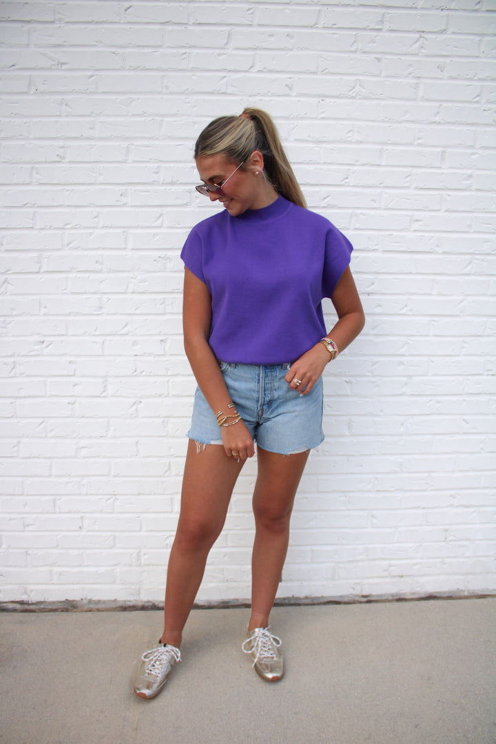 MARLOW SLEEVELESS KNIT TOP