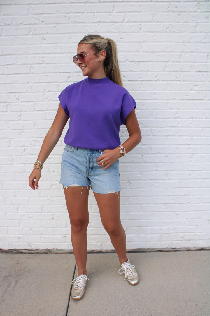 MARLOW SLEEVELESS KNIT TOP