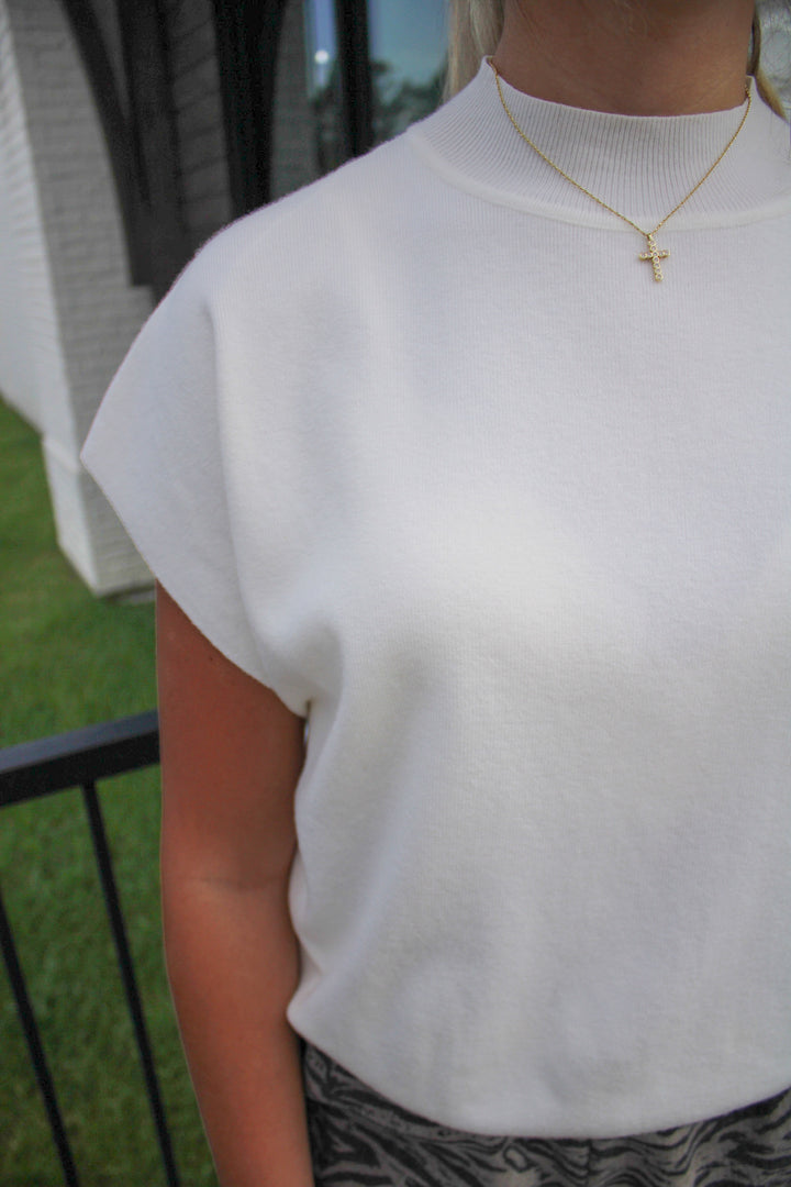 MARLOW SLEEVELESS KNIT TOP