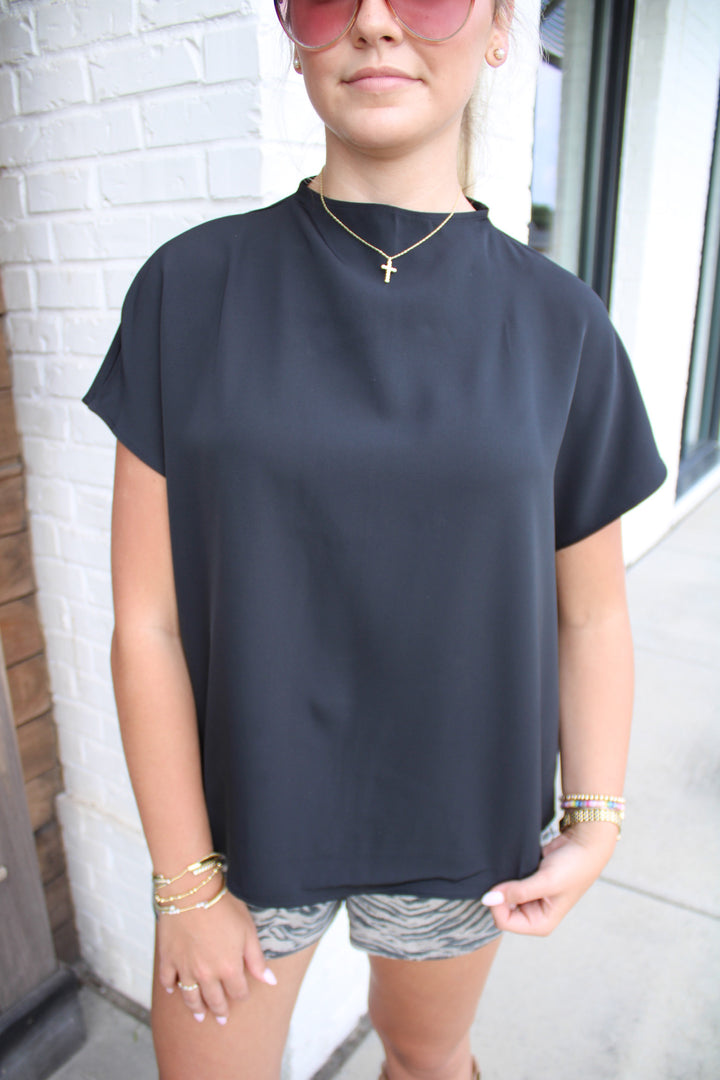 THE MAREN COWL NECK TOP