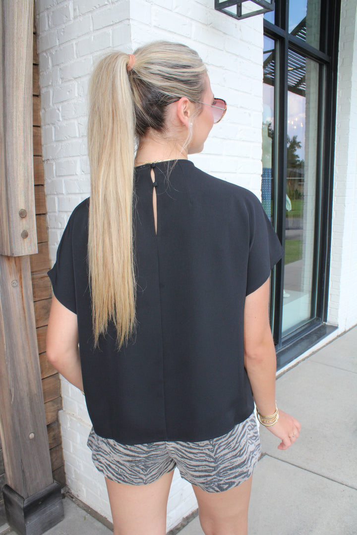 THE MAREN COWL NECK TOP