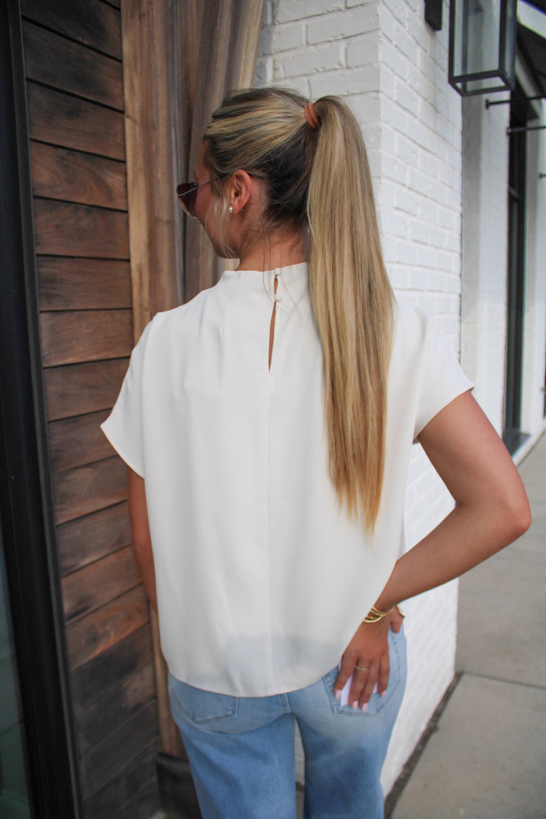 THE MAREN COWL NECK TOP