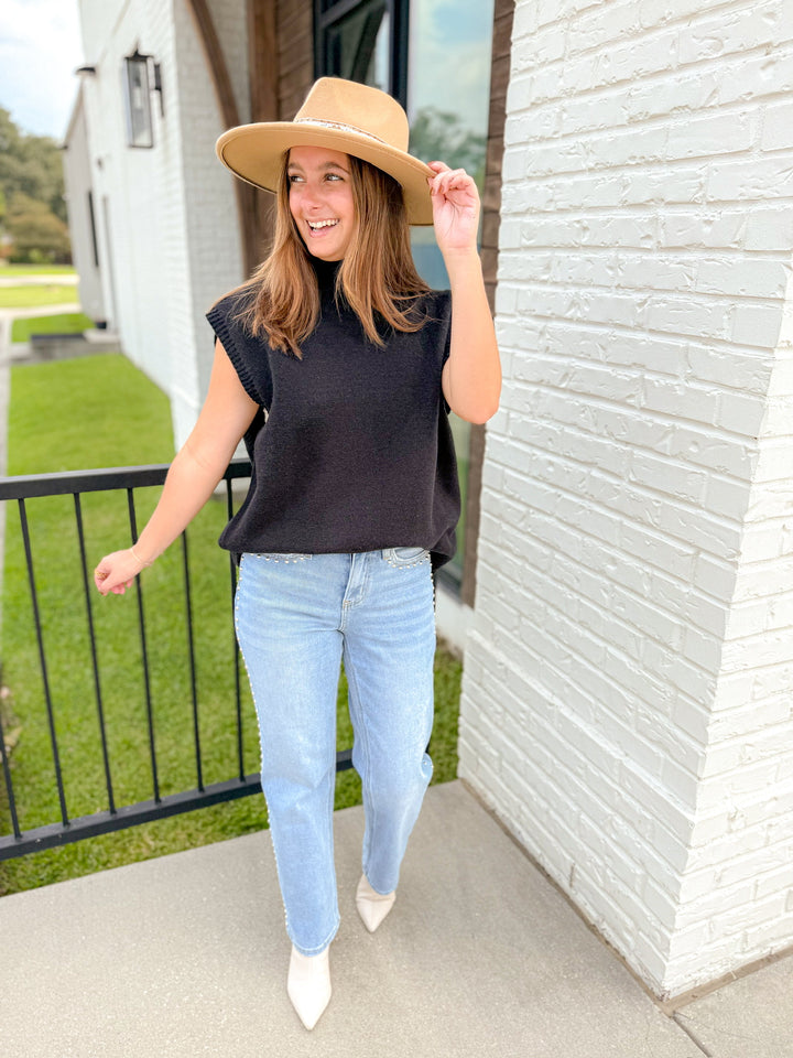 COZY EDGE MOCK NECK SWEATER VEST