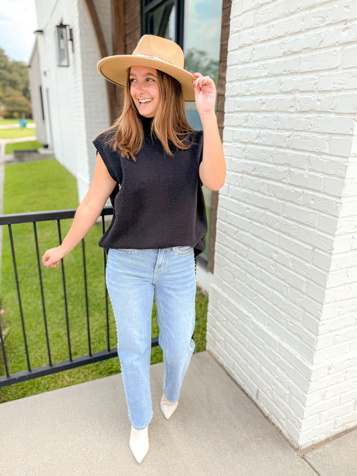 COZY EDGE MOCK NECK SWEATER VEST