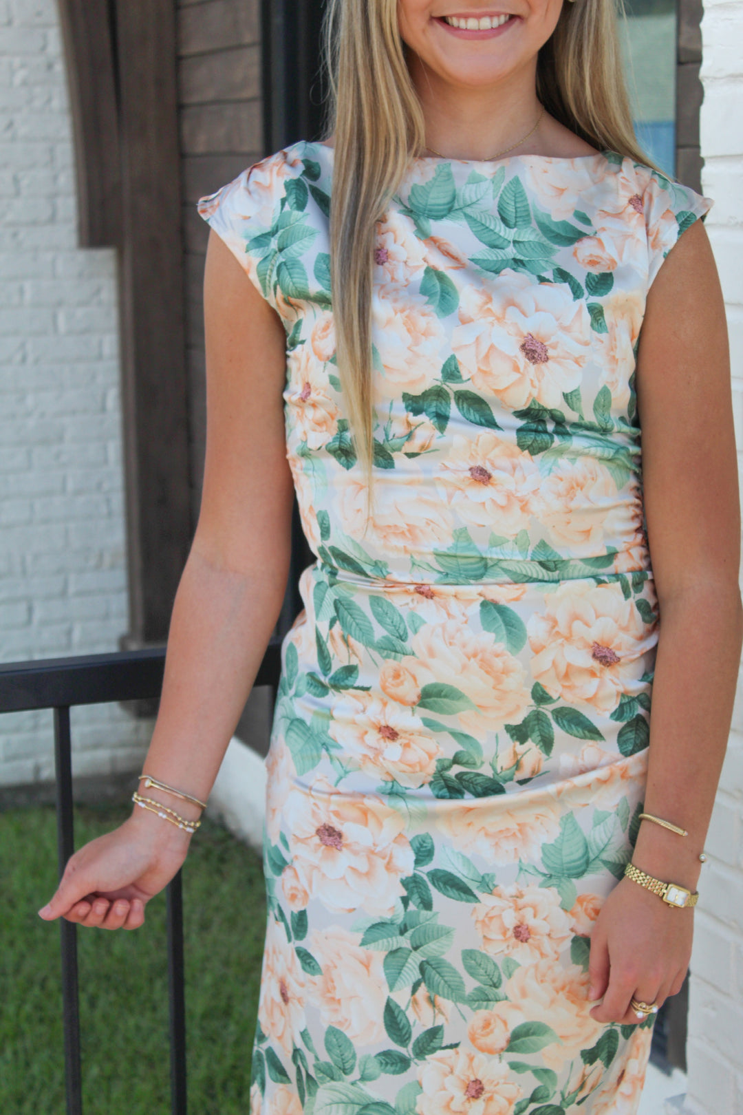PICTURE PERFECT FLORAL MIDI DRESS