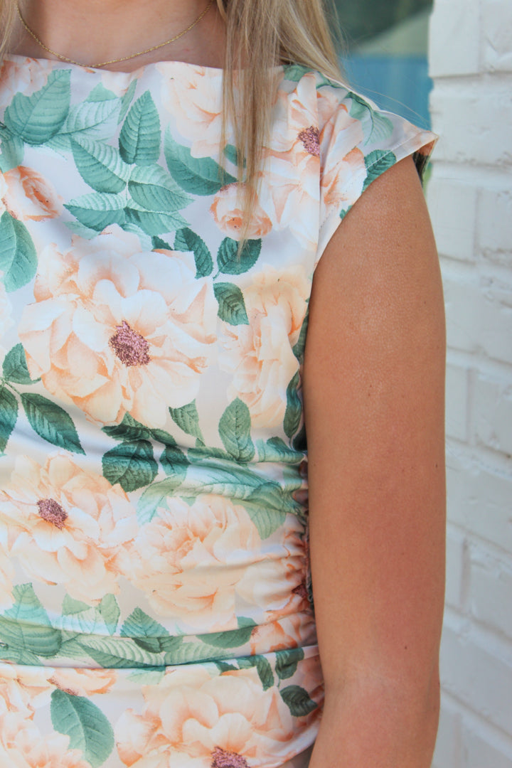 PICTURE PERFECT FLORAL MIDI DRESS