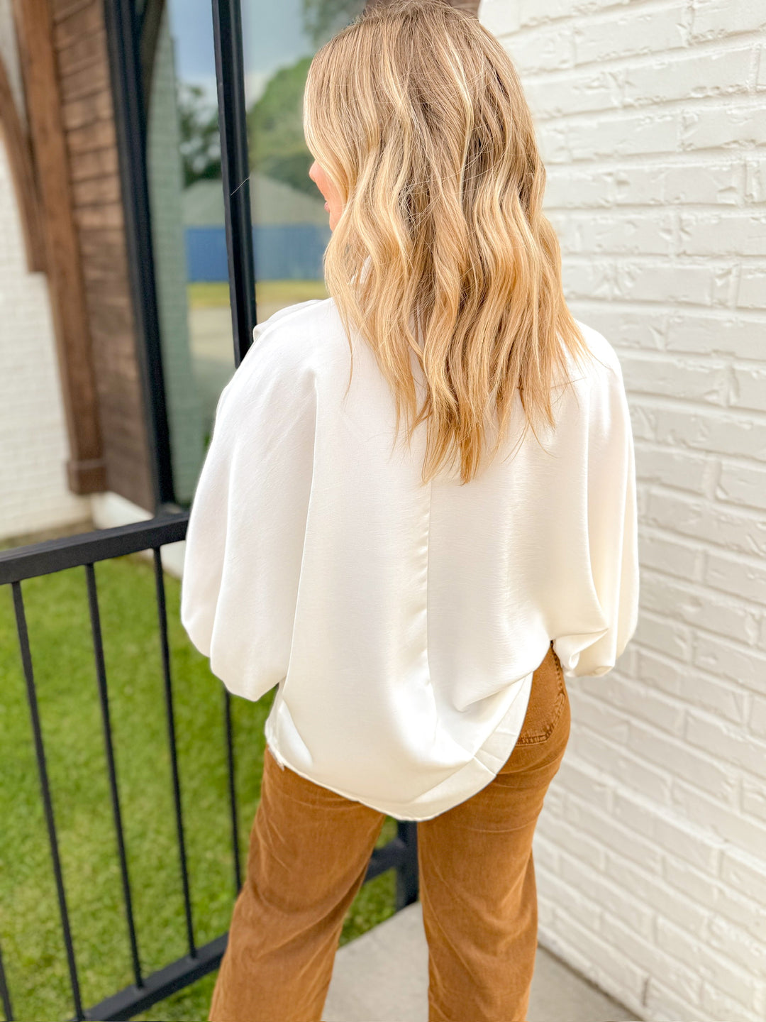 SATIN SOCIETY BLOUSE