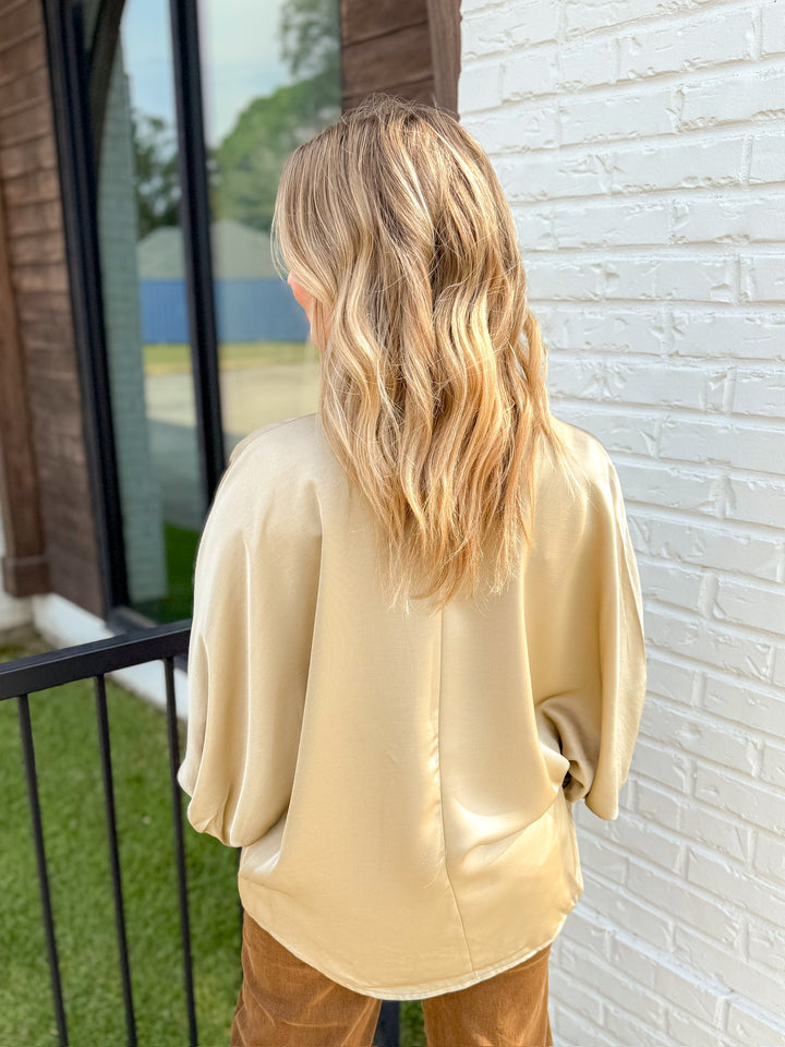 SATIN SOCIETY BLOUSE