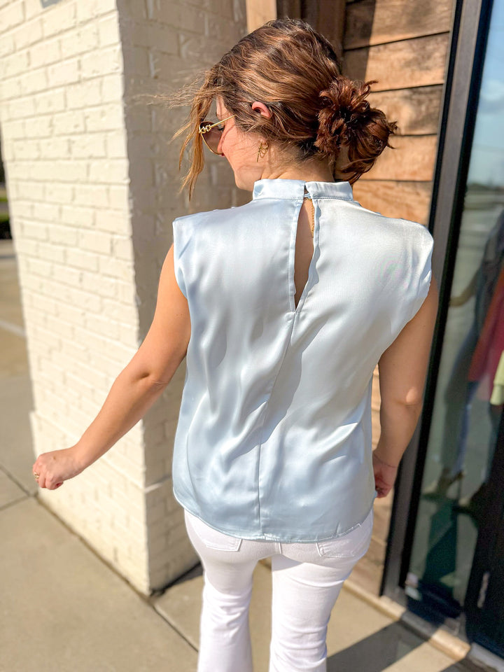 CROWD PLEASER COWL NECK TOP