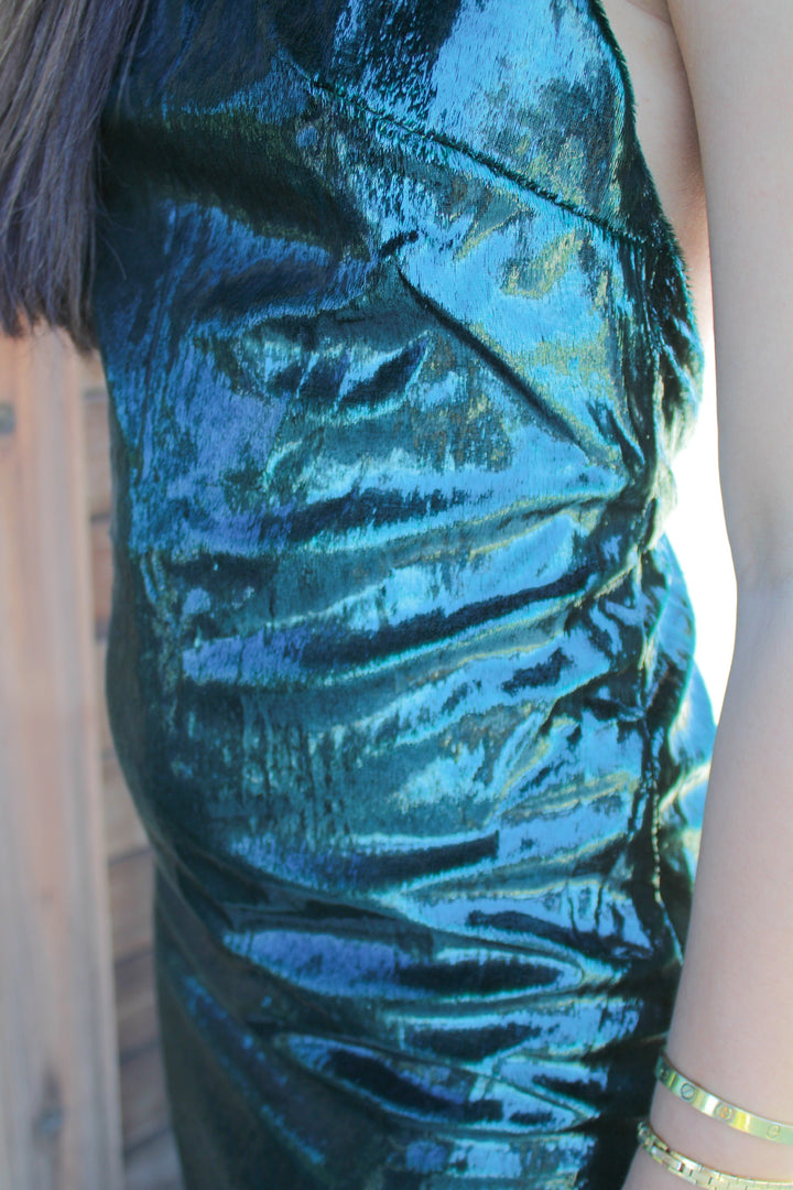 ENCHANTED EVENINGS HALTER DRESS