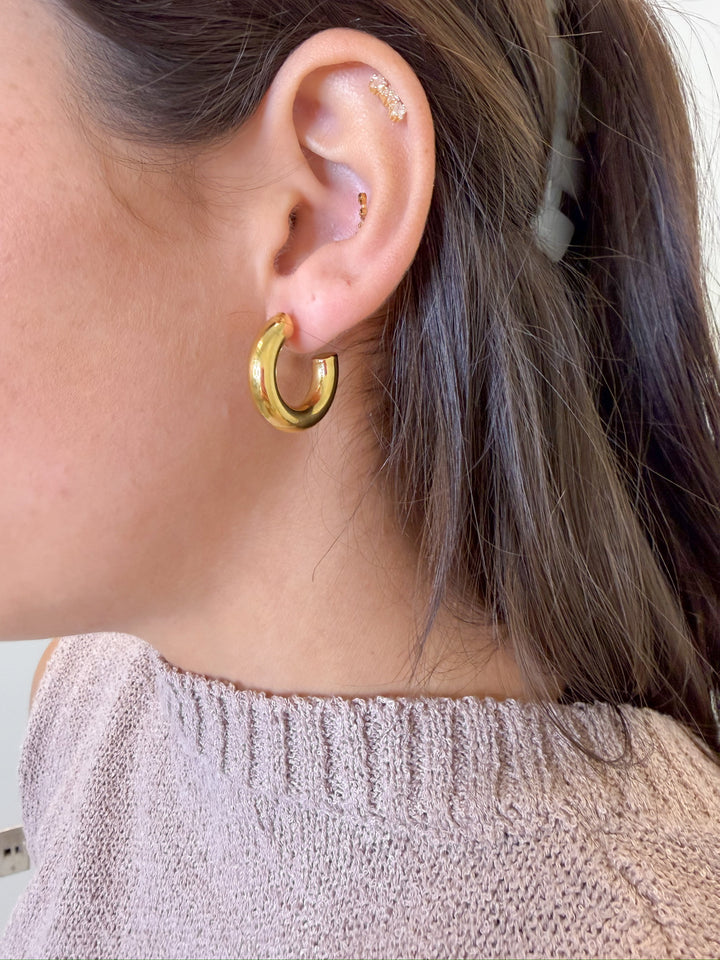 WATER RESISTANT HOOP EARRINGS