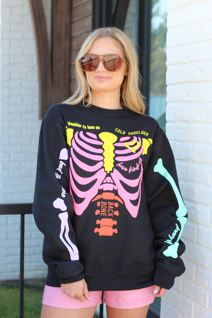 NEON SKELLY SWEATSHIRT