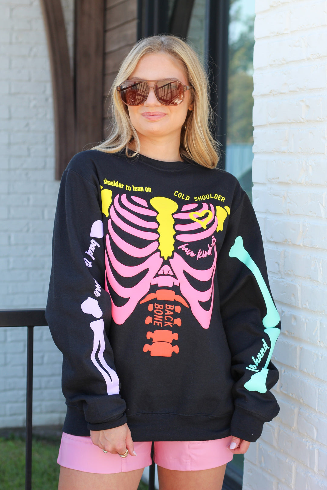 NEON SKELLY SWEATSHIRT