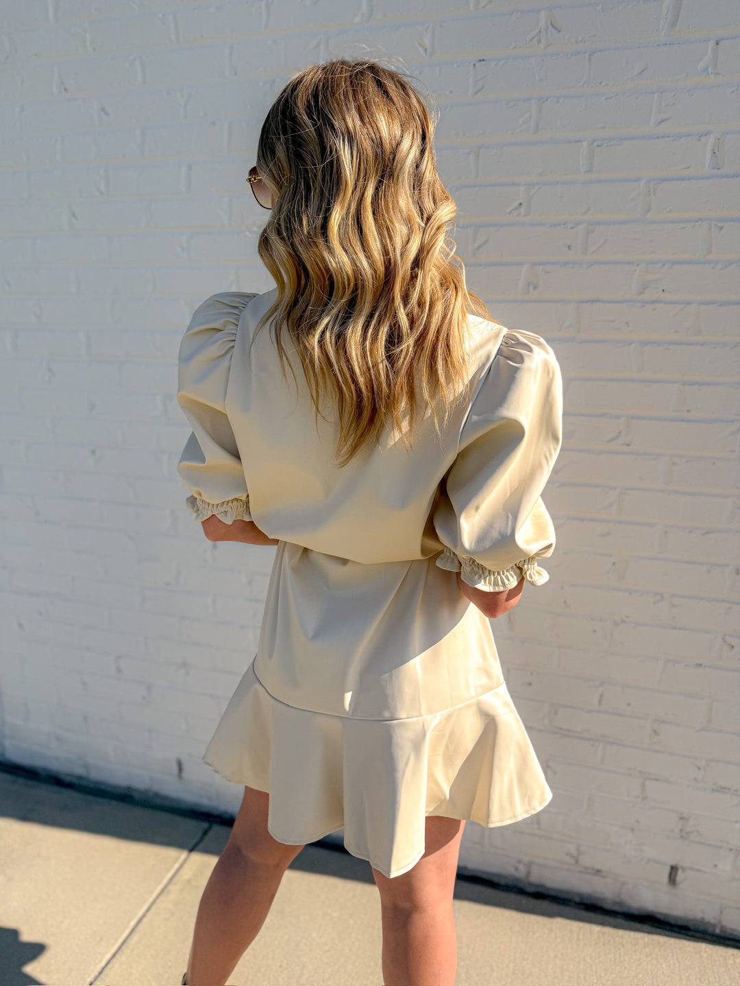 CITY CHIC FAUX LEATHER DRESS