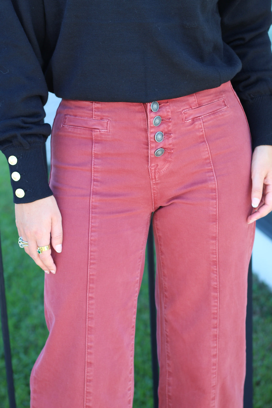 FINE WINE HIGH RISE CROPPED JEAN