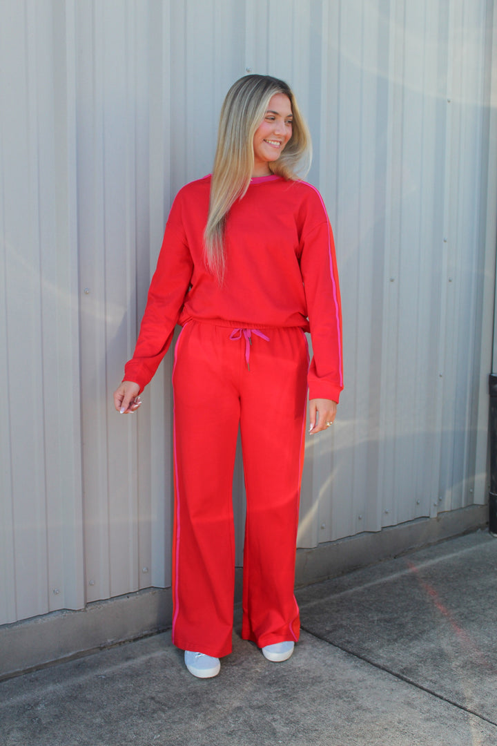 CHERRY ON TOP MATCHING SET SWEATSHIRT
