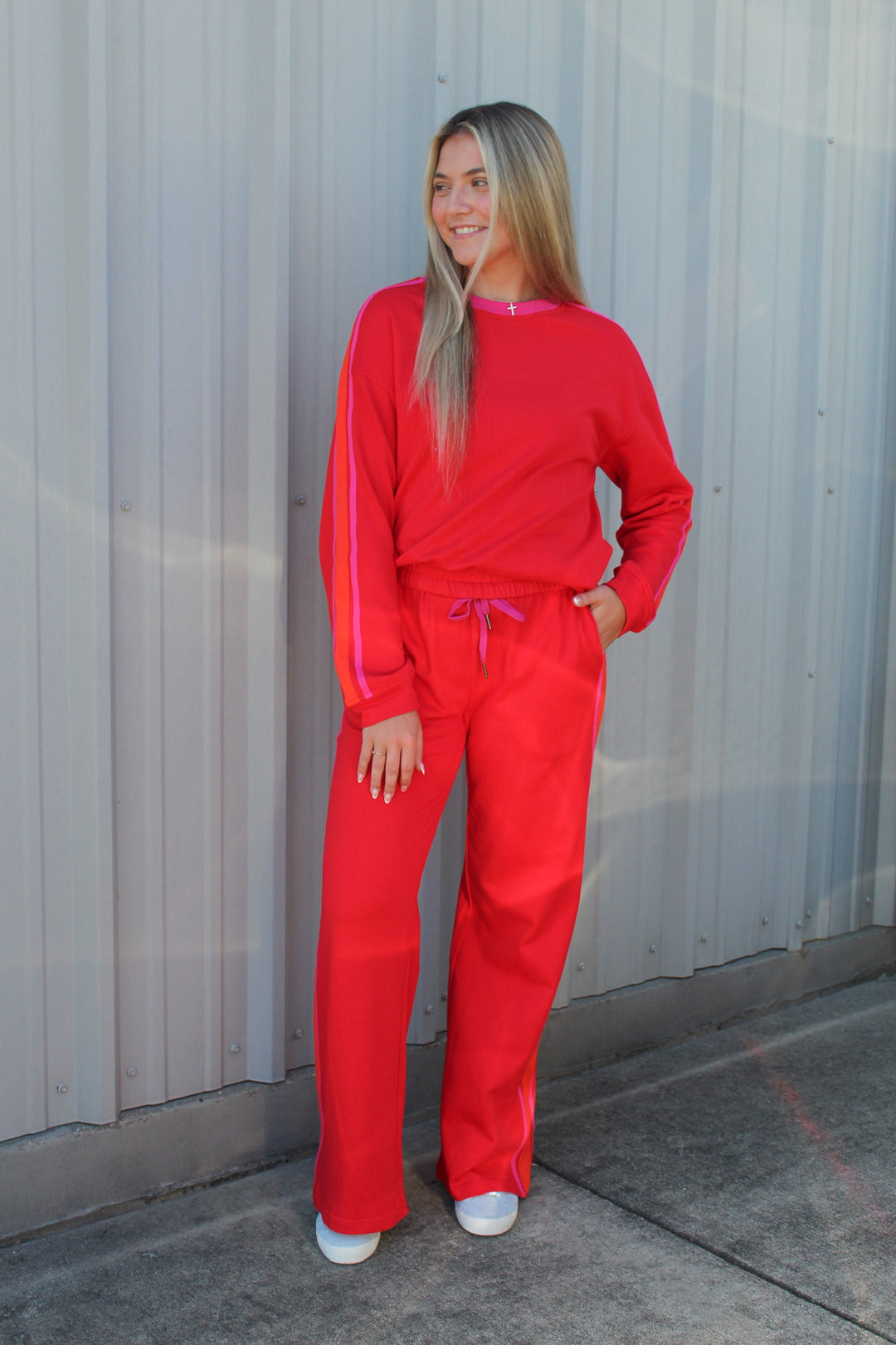 CHERRY ON TOP MATCHING SET SWEATSHIRT