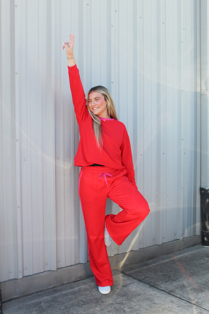CHERRY ON TOP MATCHING SET SWEATSHIRT