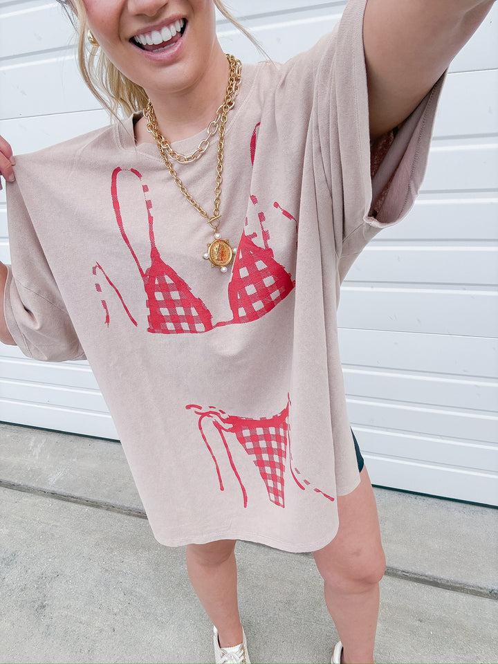 BIKINI GRAPHIC TEE - MINGLE BRANDED CUSTOM