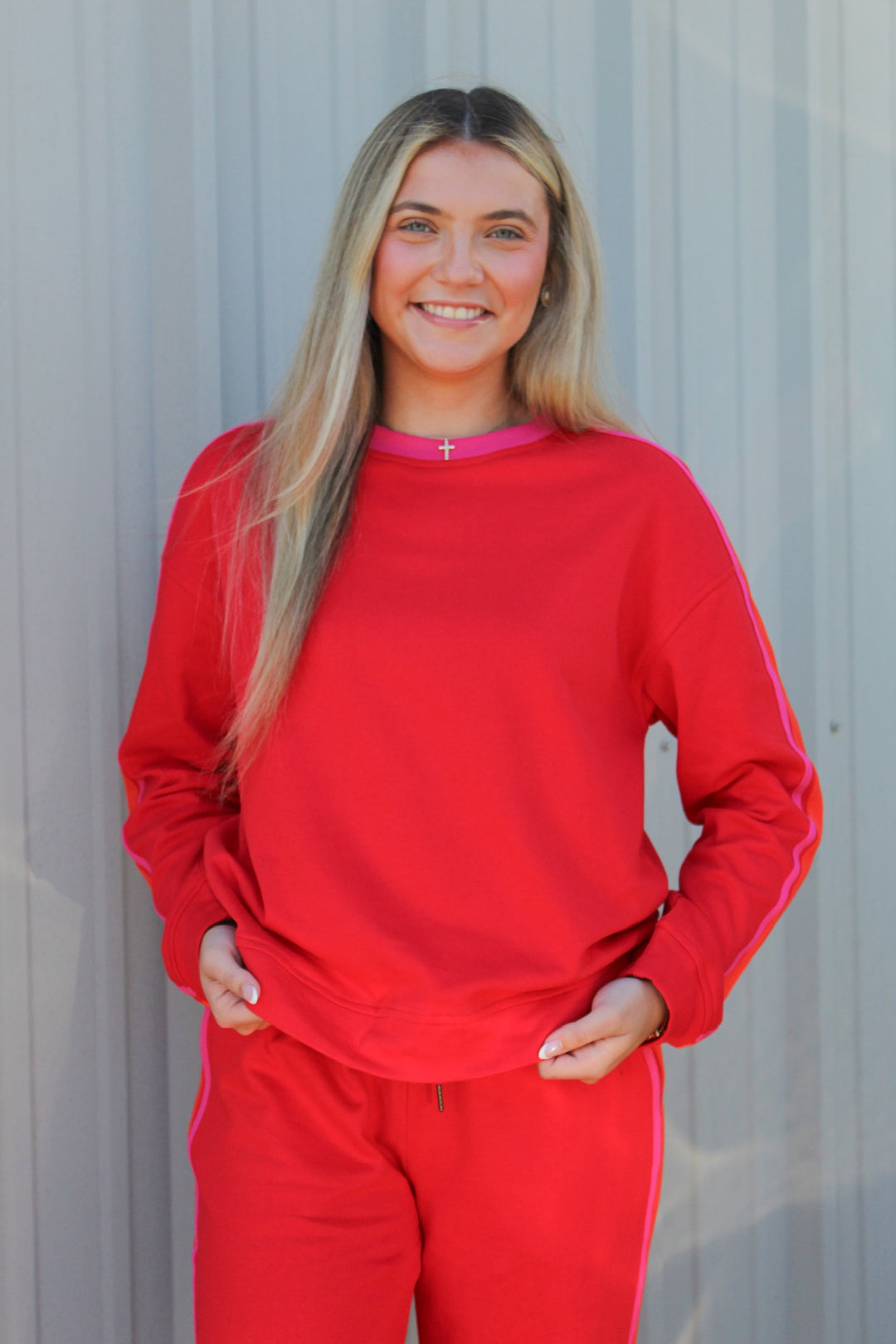 CHERRY ON TOP MATCHING SET SWEATSHIRT
