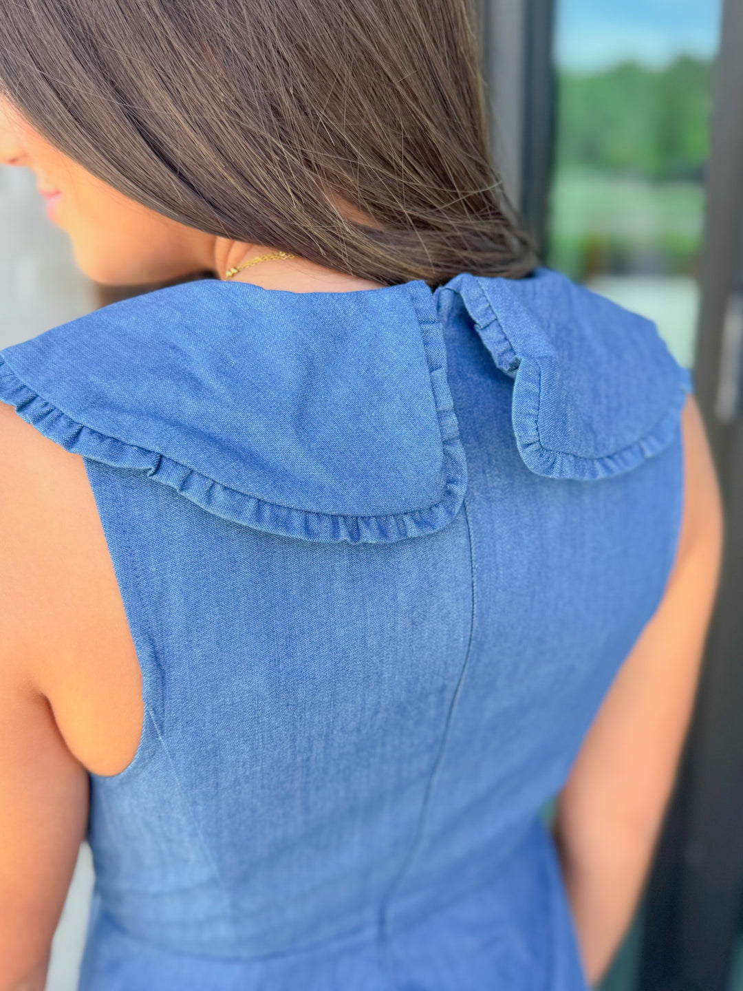 SWEET DENIM DAYS ROMPER