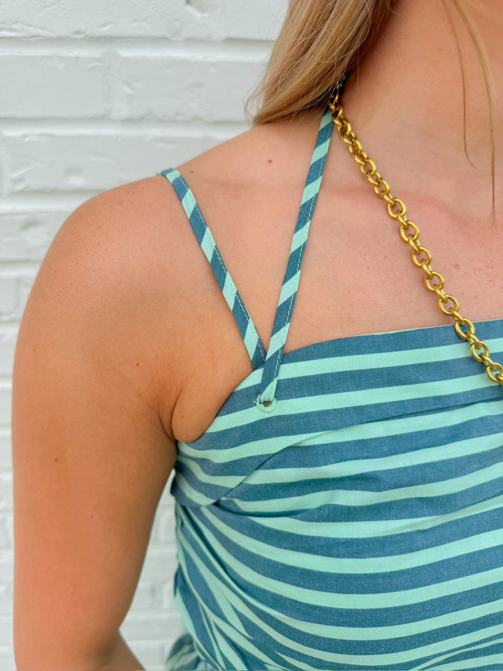FELICE NECK TIE DETAIL DRESS