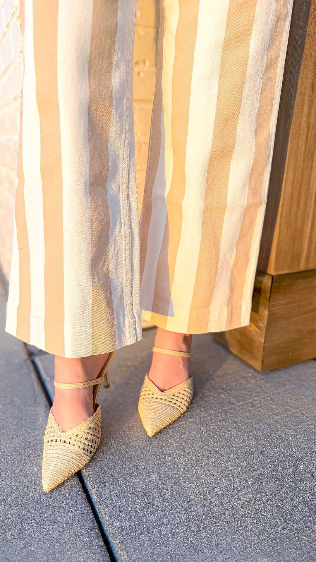 THE SUNSET STRIPE WIDE LEG JEAN