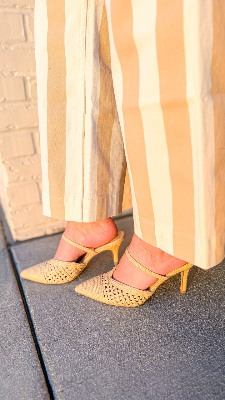 LORALI RAFFIA HEEL