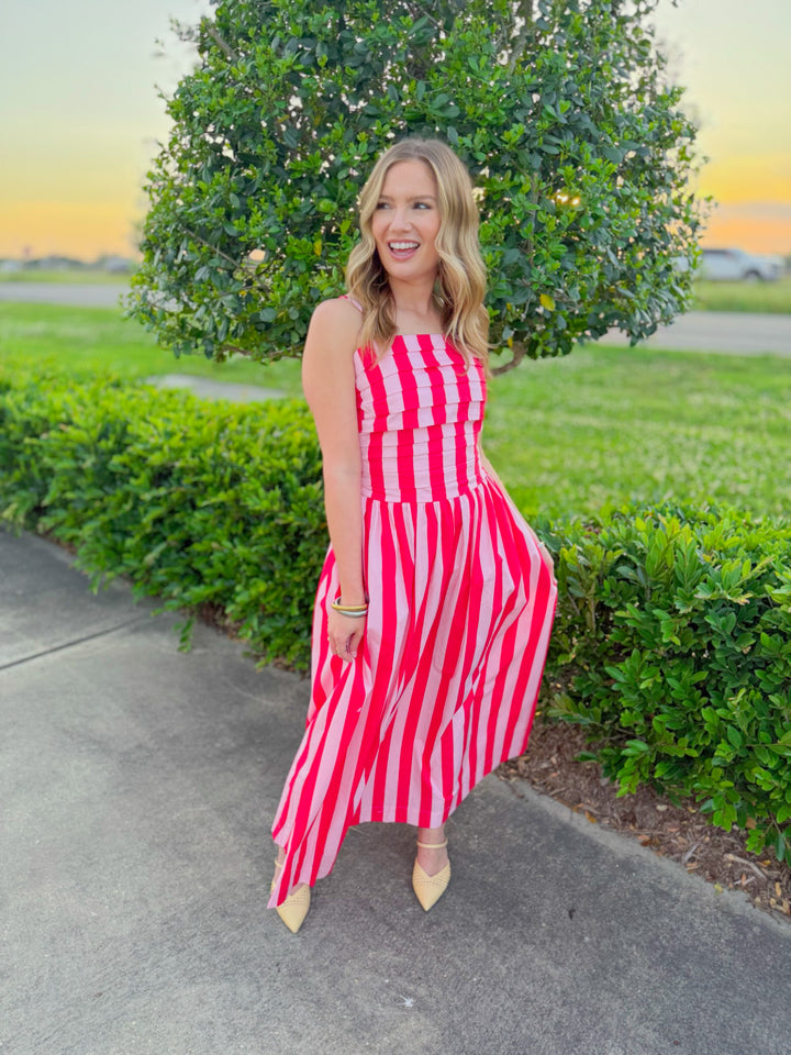BRIGHT IDEA MIDI DRESS
